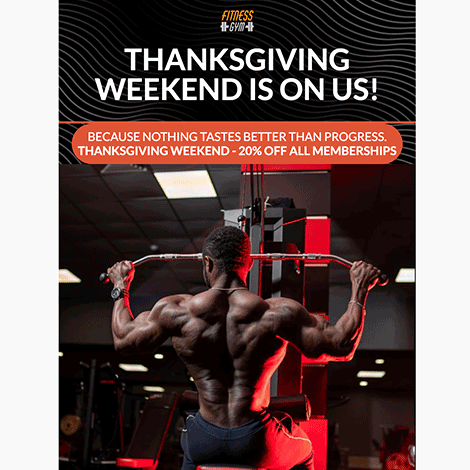 Thanksgiving Gym Deal